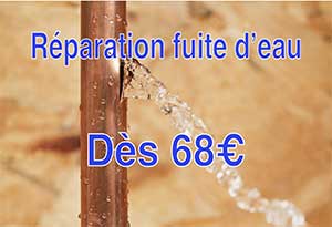 reparation fuite eau plombier Paris 15